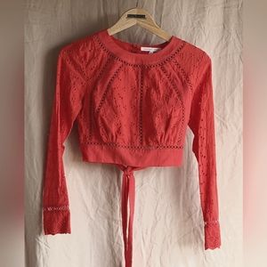 Endless Rose Eyelet Crop Top